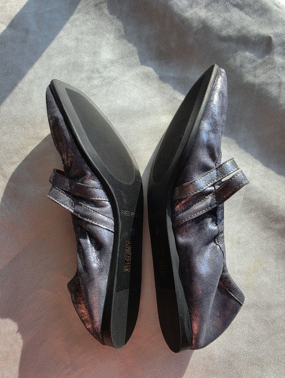 Free People Gemini Ballet Flats Sz 10